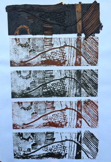 Original Abstract Printmaking by Oscar Mitchell-Heggs