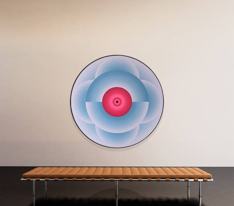 Original Art Deco Abstract Paintings by Jaime Domínguez