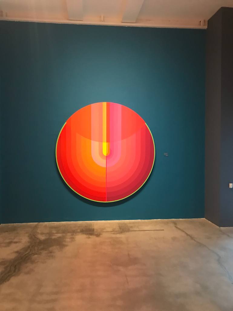 Original Art Deco Abstract Painting by Jaime Domínguez