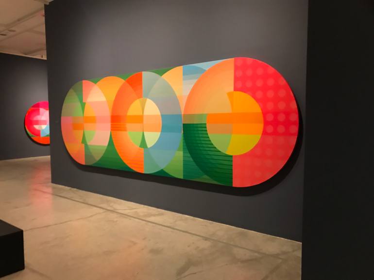 Original Art Deco Abstract Painting by Jaime Domínguez