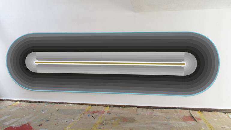 Original Conceptual Abstract Painting by Jaime Domínguez