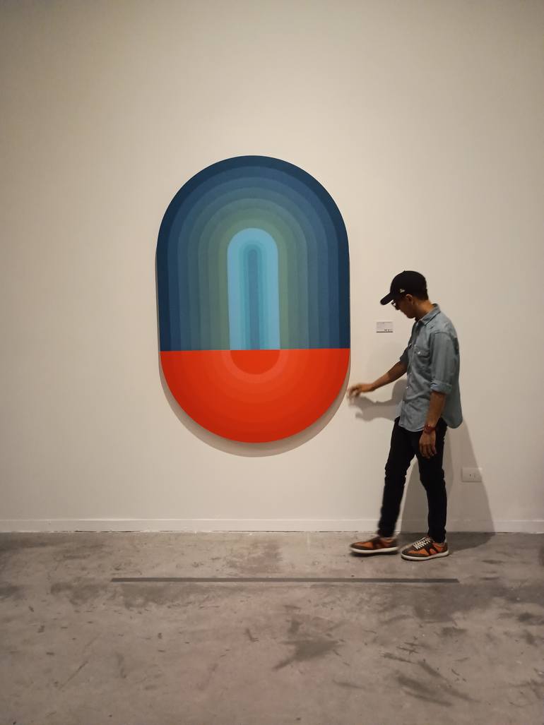 Original Conceptual Abstract Painting by Jaime Domínguez