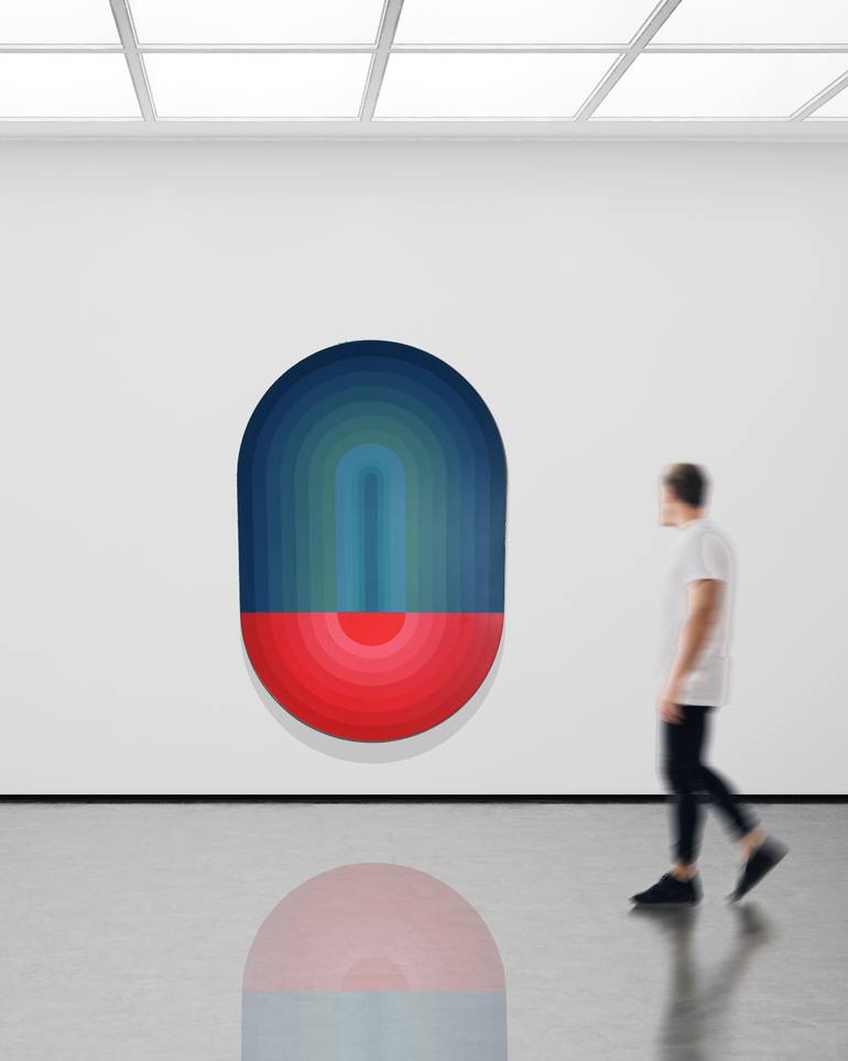 Original Conceptual Abstract Painting by Jaime Domínguez