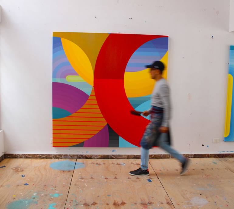 Original Modern Abstract Painting by Jaime Domínguez