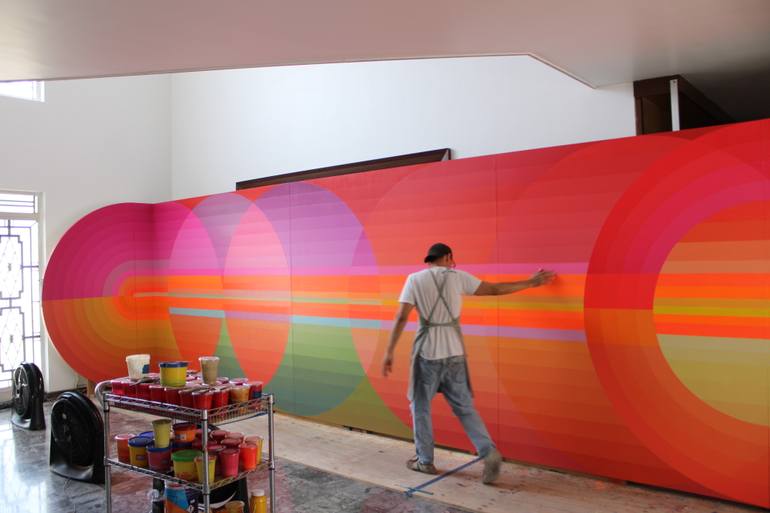 Original Conceptual Abstract Painting by Jaime Domínguez