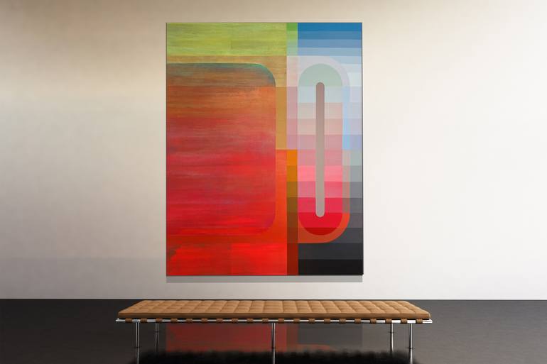 Original Conceptual Abstract Painting by Jaime Domínguez