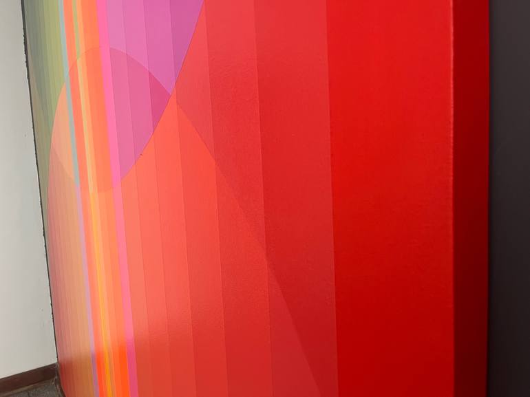 Original Bauhaus Abstract Painting by Jaime Domínguez
