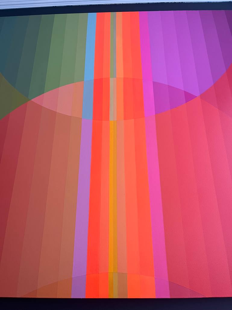 Original Bauhaus Abstract Painting by Jaime Domínguez
