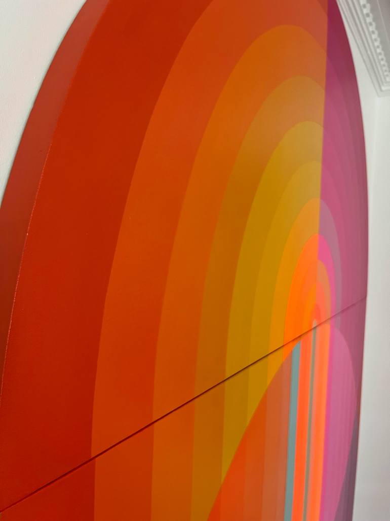 Original Art Deco Abstract Painting by Jaime Domínguez