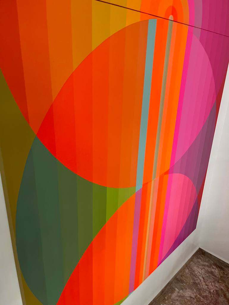 Original Art Deco Abstract Painting by Jaime Domínguez