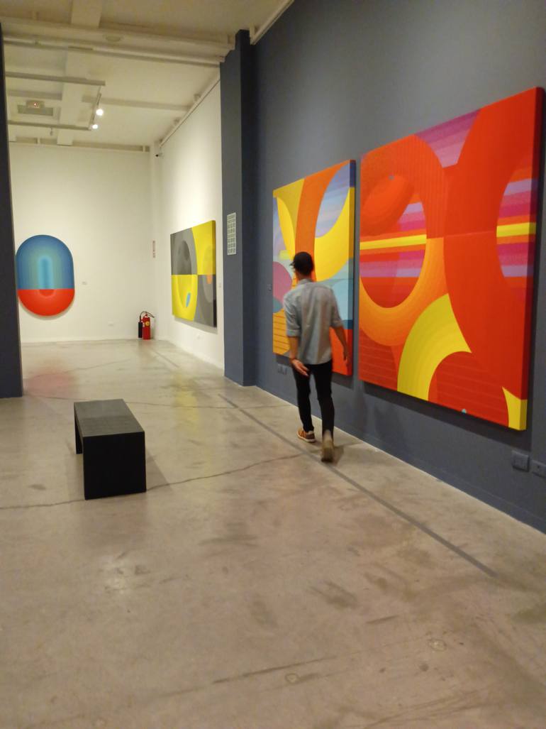 Original Conceptual Abstract Painting by Jaime Domínguez