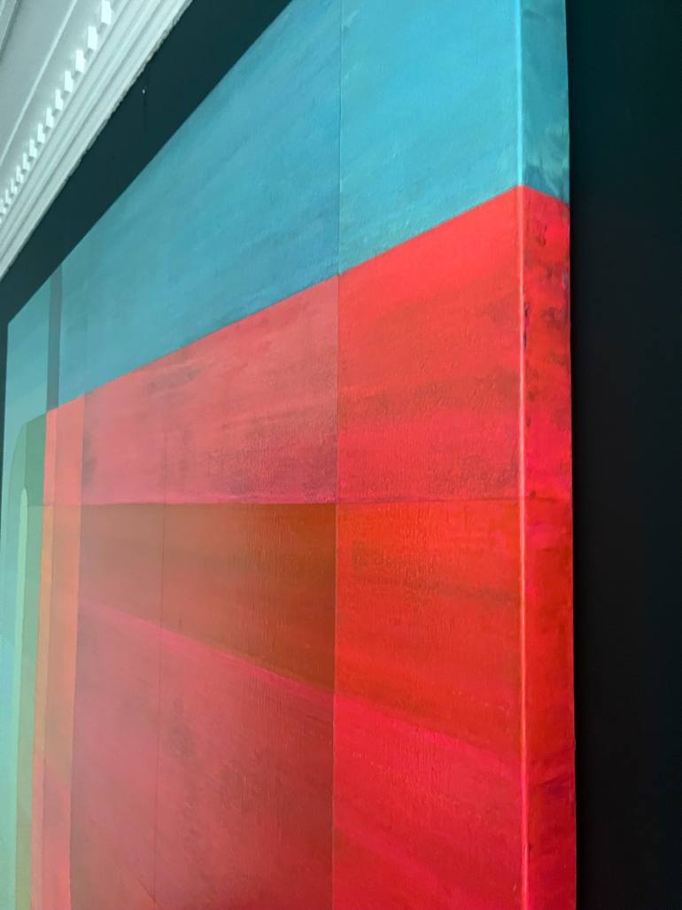 Original Bauhaus Abstract Painting by Jaime Domínguez