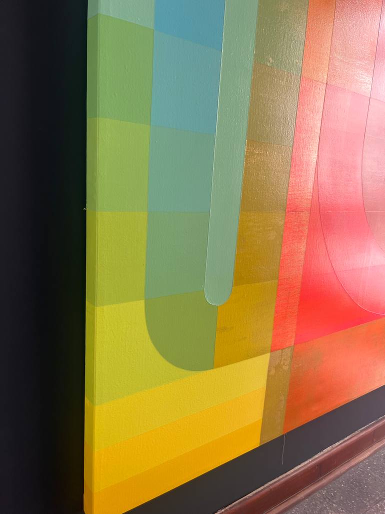 Original Bauhaus Abstract Painting by Jaime Domínguez