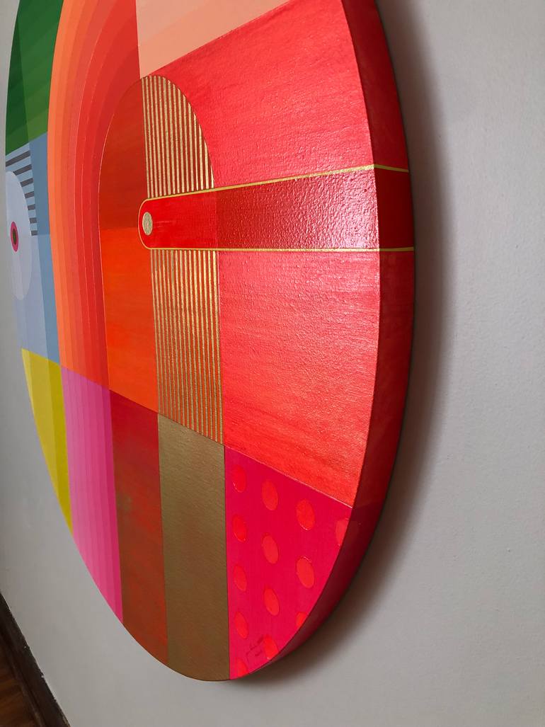 Original Art Deco Abstract Painting by Jaime Domínguez