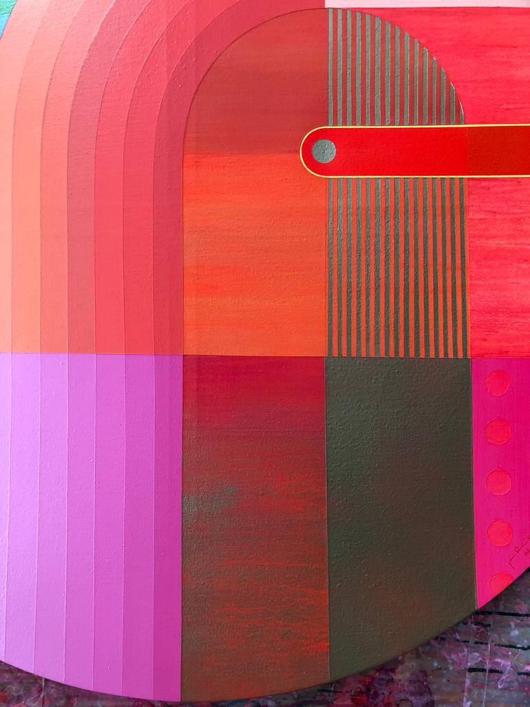 Original Art Deco Abstract Painting by Jaime Domínguez