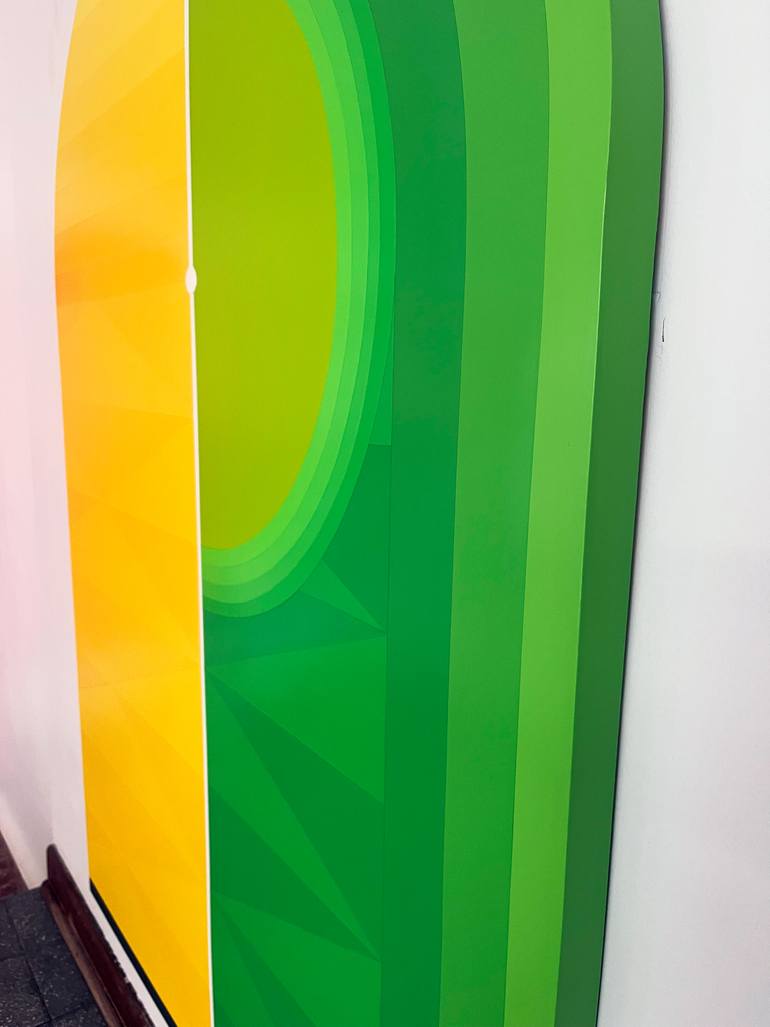 Original Art Deco Abstract Painting by Jaime Domínguez