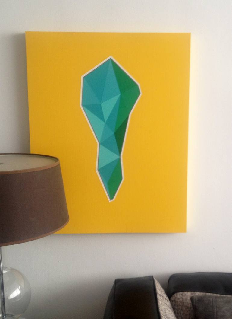 Original Abstract Geometric Painting by Jaime Domínguez