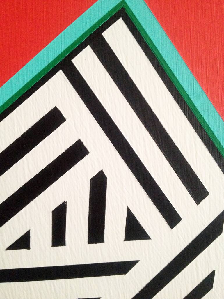Original Abstract Geometric Painting by Jaime Domínguez