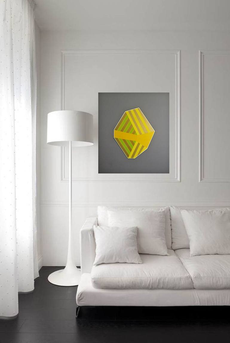 Original Abstract Geometric Painting by Jaime Domínguez