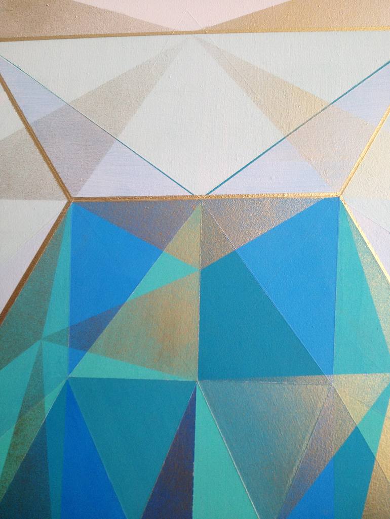 Original Abstract Geometric Painting by Jaime Domínguez