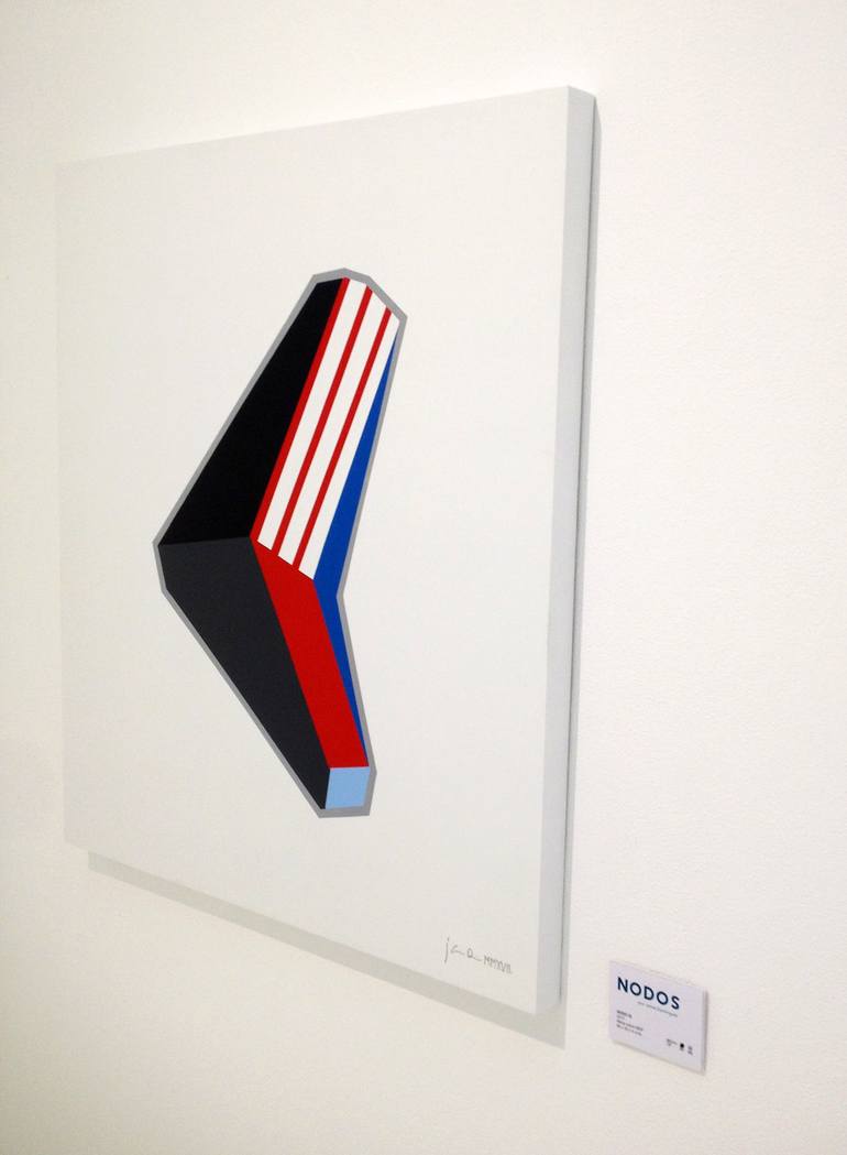 Original Abstract Geometric Painting by Jaime Domínguez