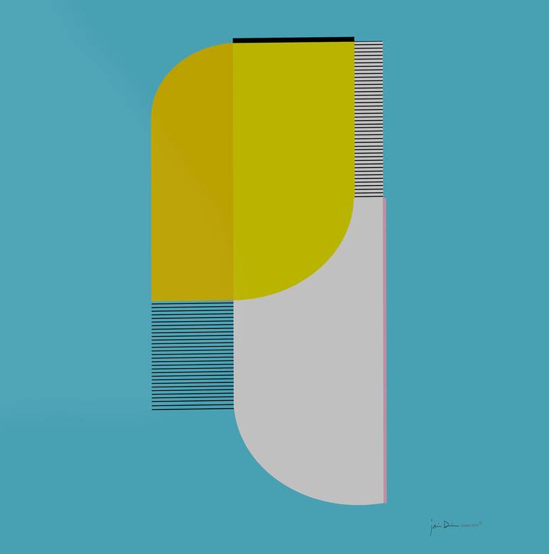 Original Geometric Painting by Jaime Domínguez