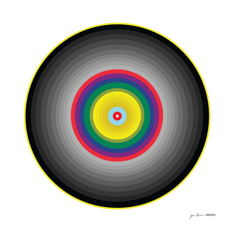 Original Conceptual Abstract Painting by Jaime Domínguez