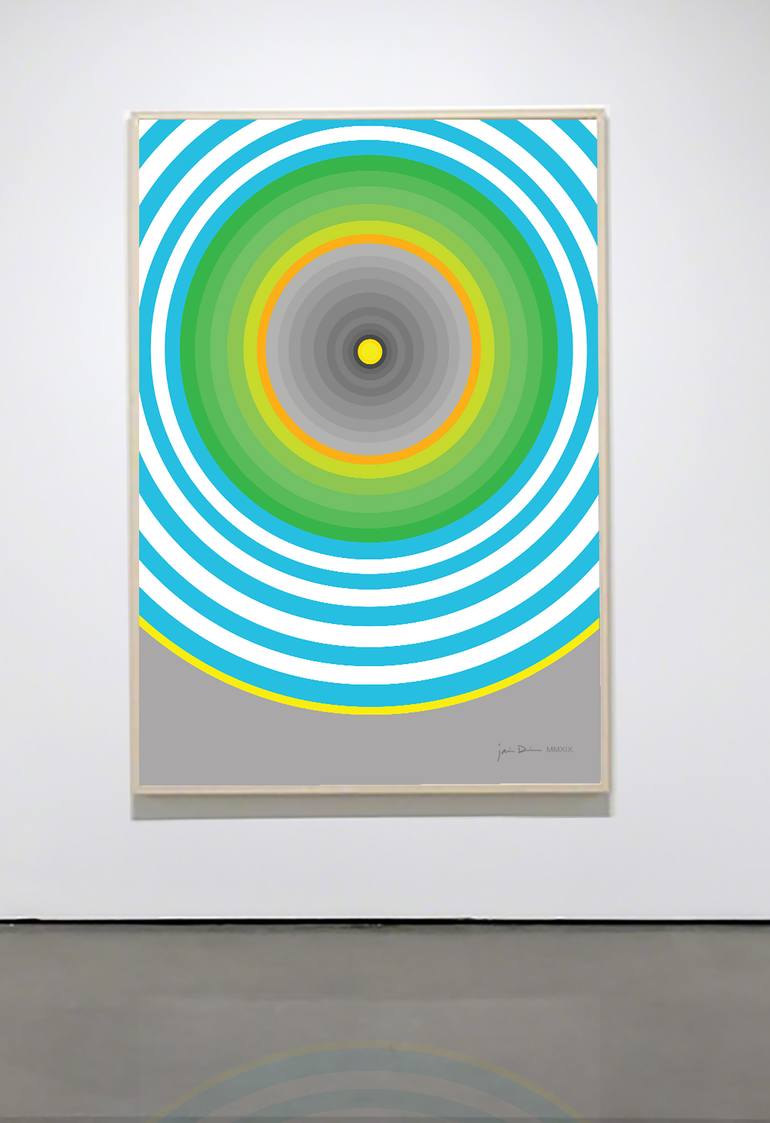 Original Art Deco Abstract Painting by Jaime Domínguez