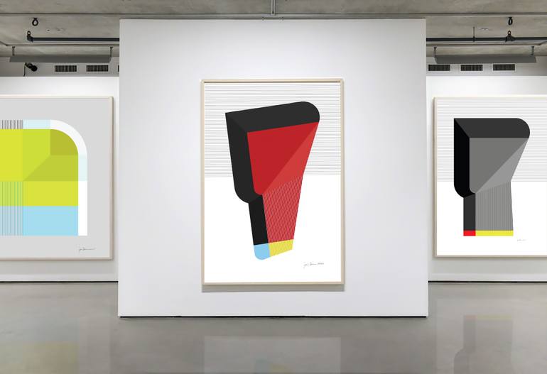 Original Conceptual Abstract Painting by Jaime Domínguez