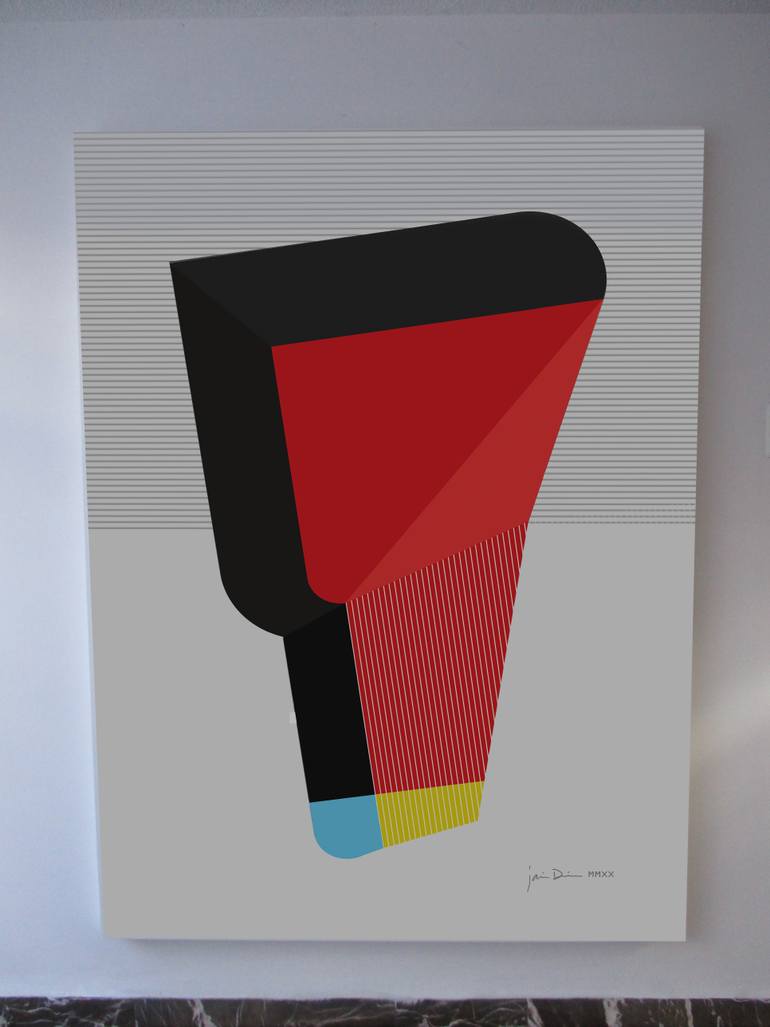 Original Conceptual Abstract Painting by Jaime Domínguez