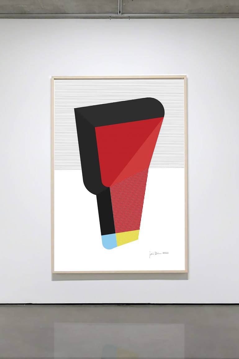 Original Conceptual Abstract Painting by Jaime Domínguez