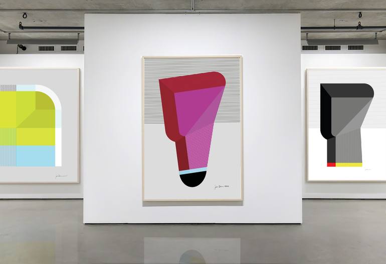 Original Conceptual Abstract Painting by Jaime Domínguez