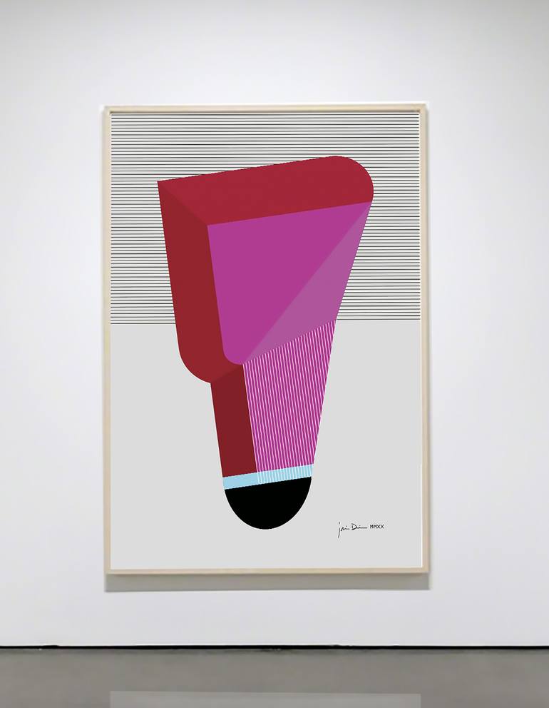Original Conceptual Abstract Painting by Jaime Domínguez