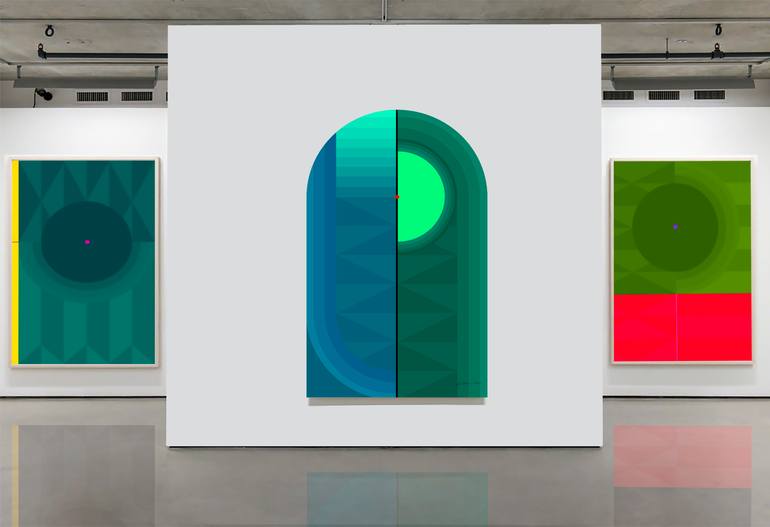Original Conceptual Abstract Painting by Jaime Domínguez