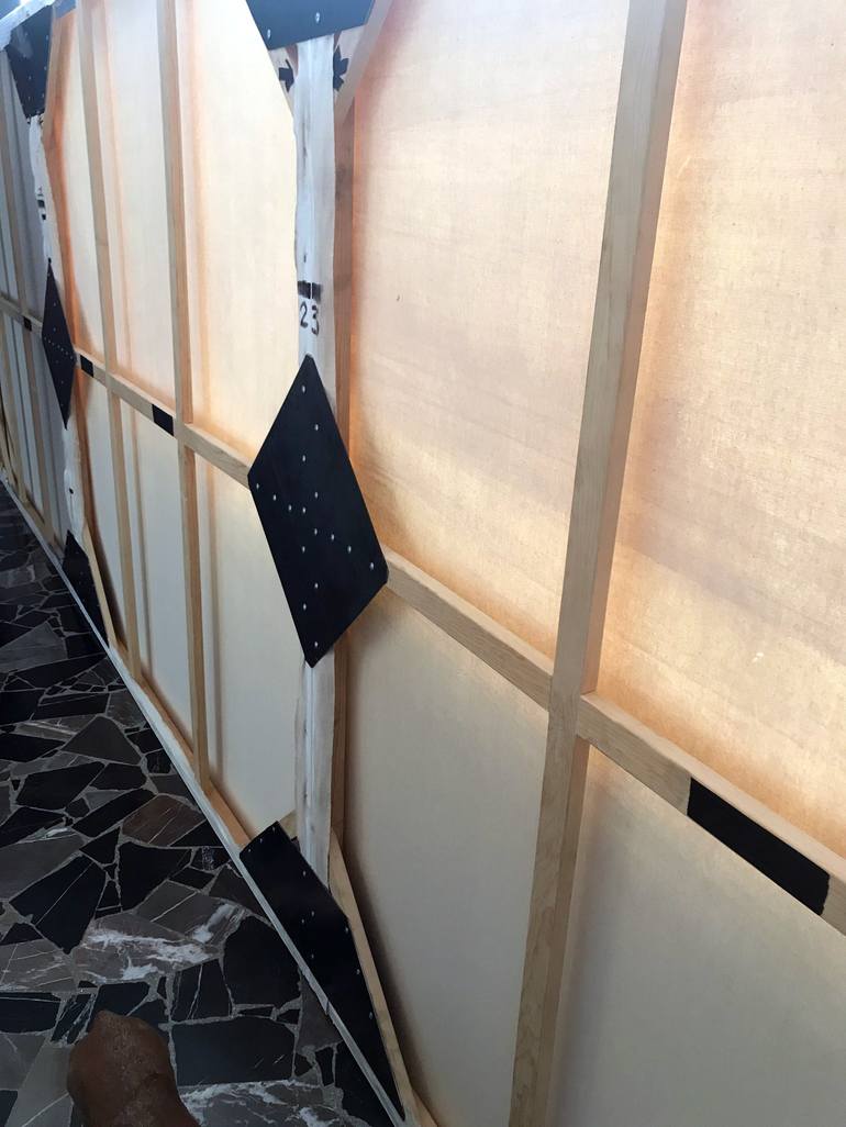 Original Art Deco Abstract Painting by Jaime Domínguez