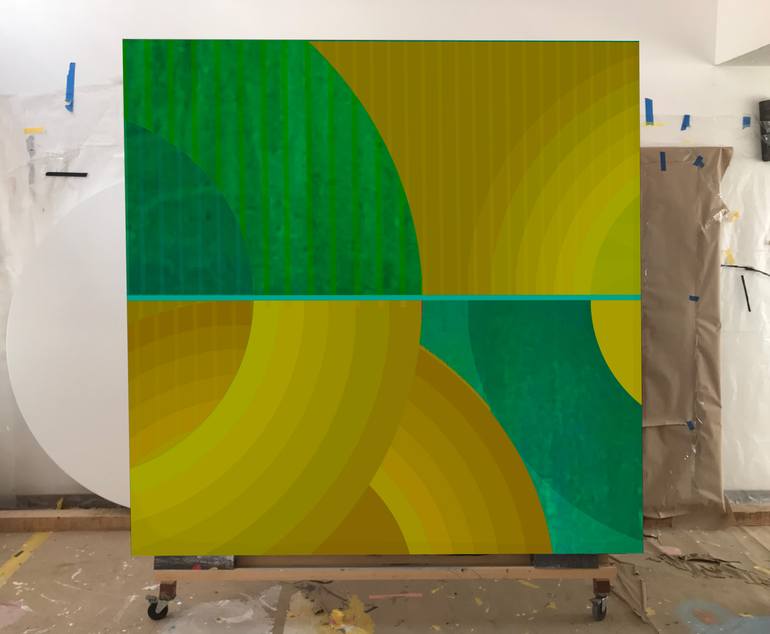Original Conceptual Abstract Painting by Jaime Domínguez