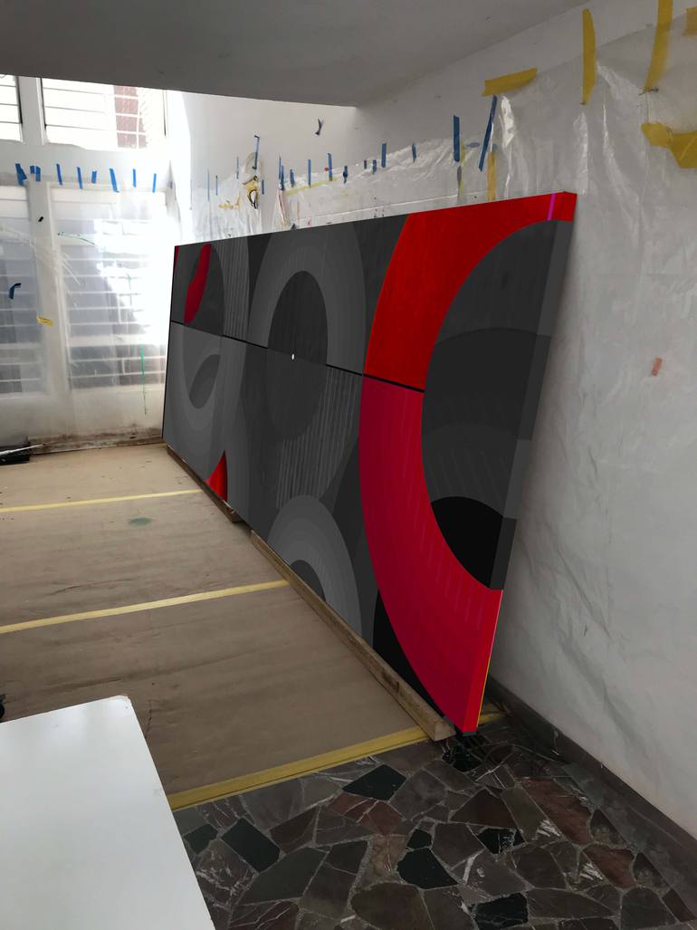 Original Conceptual Abstract Painting by Jaime Domínguez