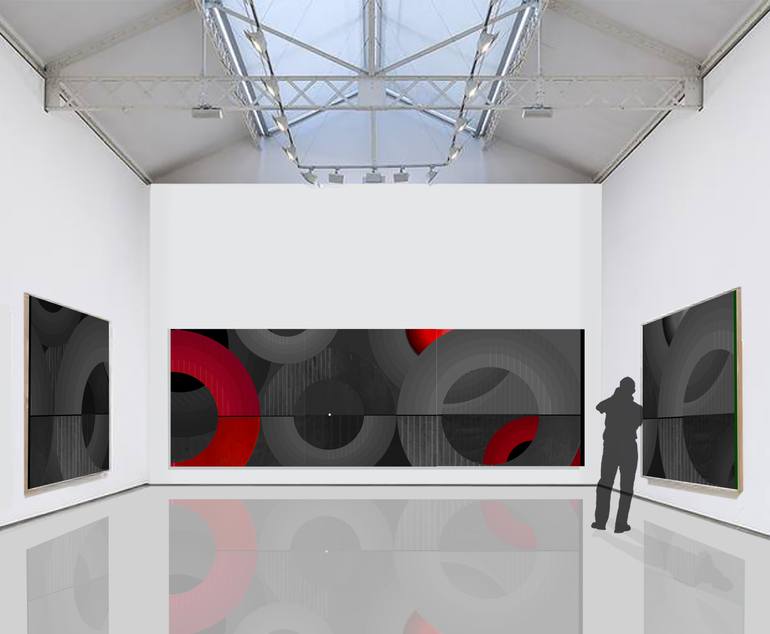 Original Conceptual Abstract Painting by Jaime Domínguez