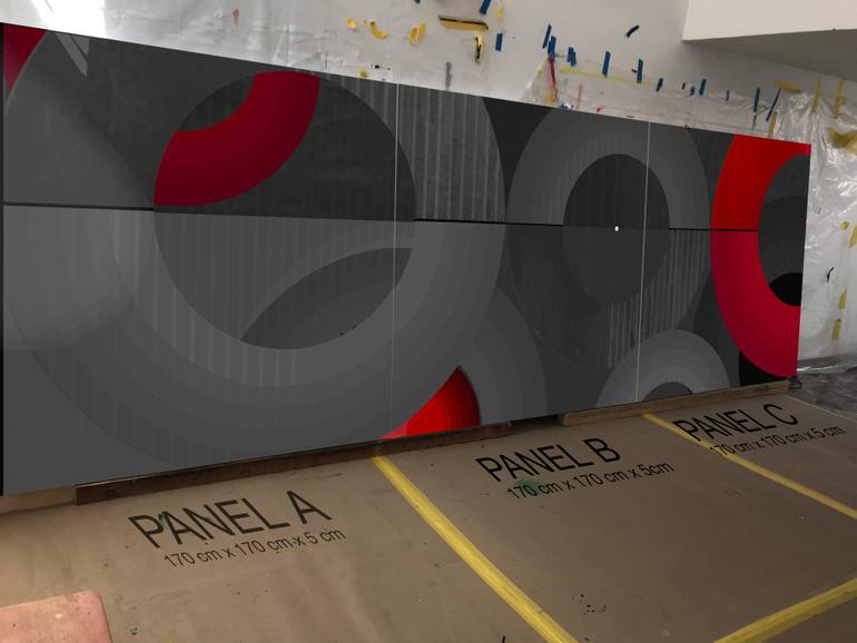 Original Conceptual Abstract Painting by Jaime Domínguez