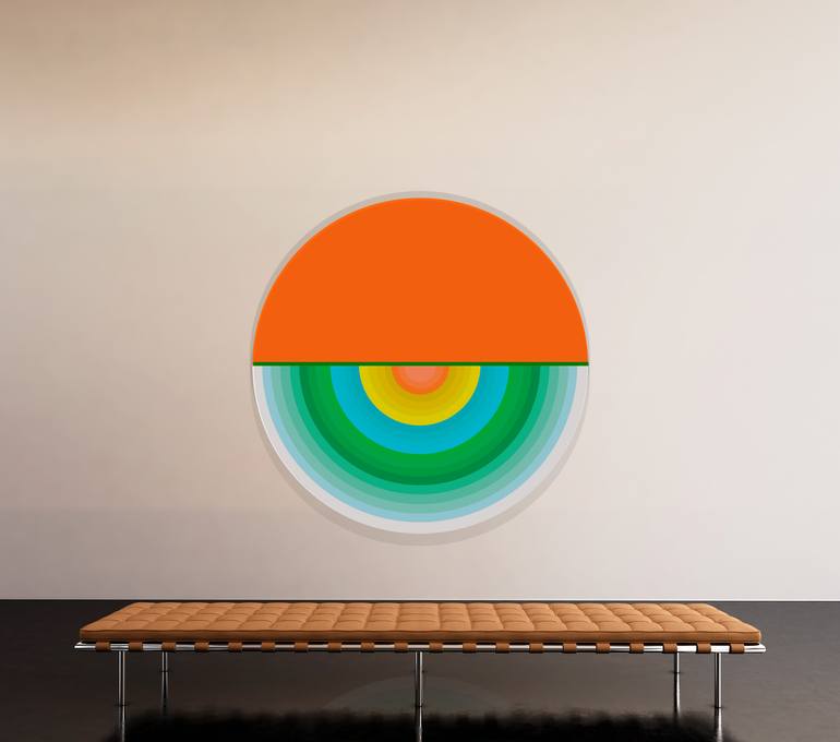 Original Art Deco Abstract Painting by Jaime Domínguez