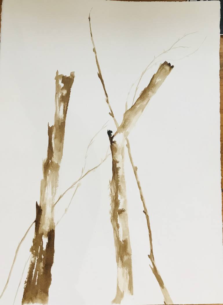 Trees 1 Drawing by Margery Thomas-Mueller | Saatchi Art