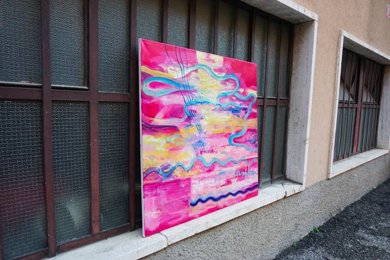 Original Abstract Expressionism Abstract Painting by Aleksandra Erdeljan