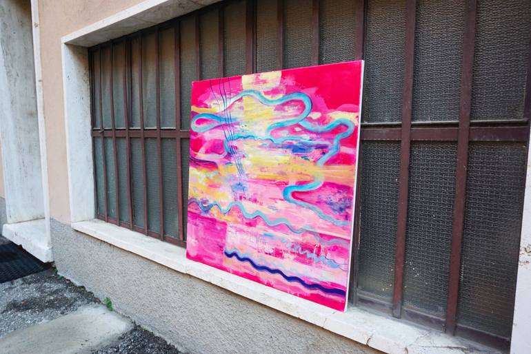 Original Abstract Expressionism Abstract Painting by Aleksandra Erdeljan