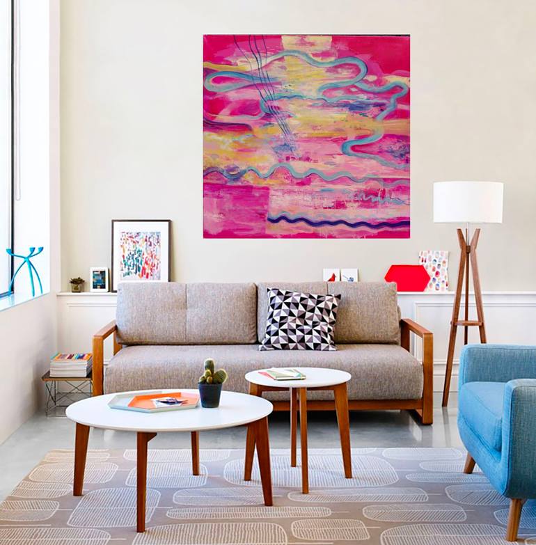 Original Abstract Expressionism Abstract Painting by Aleksandra Erdeljan