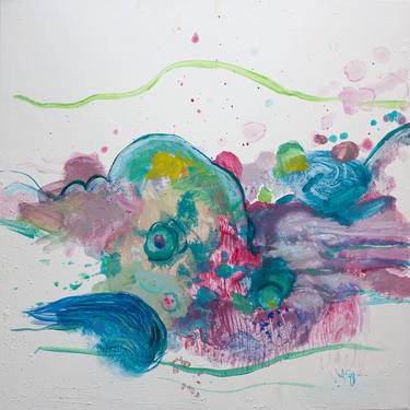 Print of Abstract Expressionism Fish Paintings by Aleksandra Erdeljan