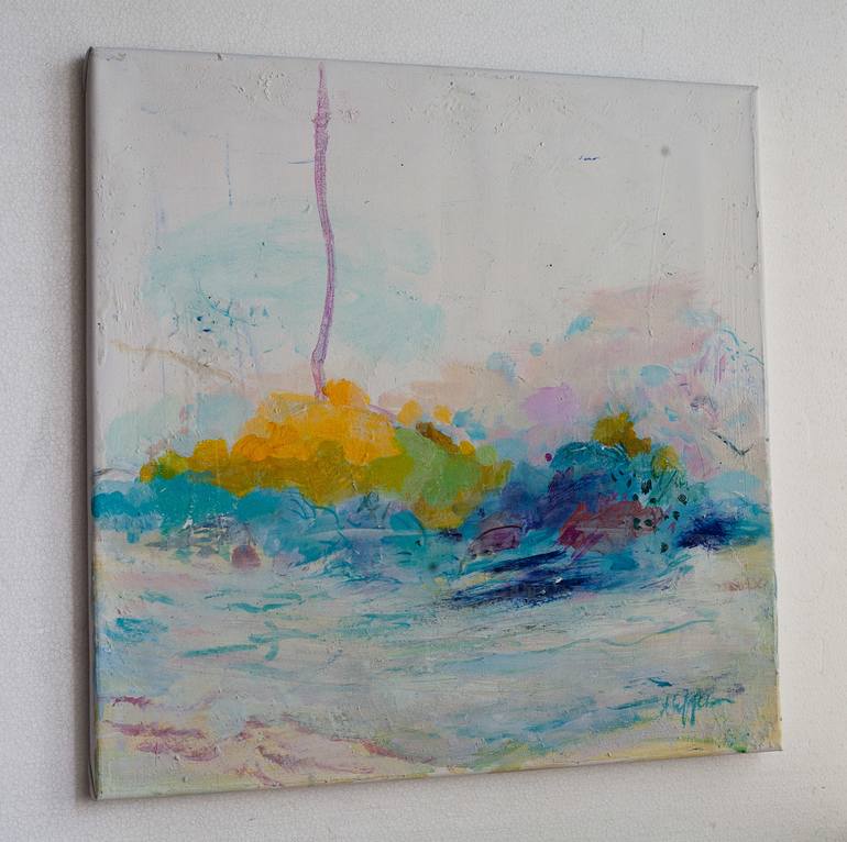 Original Abstract Expressionism Abstract Painting by Aleksandra Erdeljan