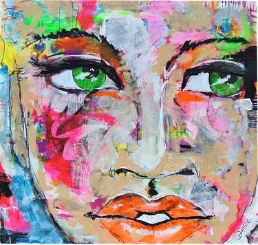 Print of Abstract Portrait Paintings by Diana Linsse