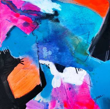 Original Abstract Expressionism Abstract Paintings by Diana Linsse