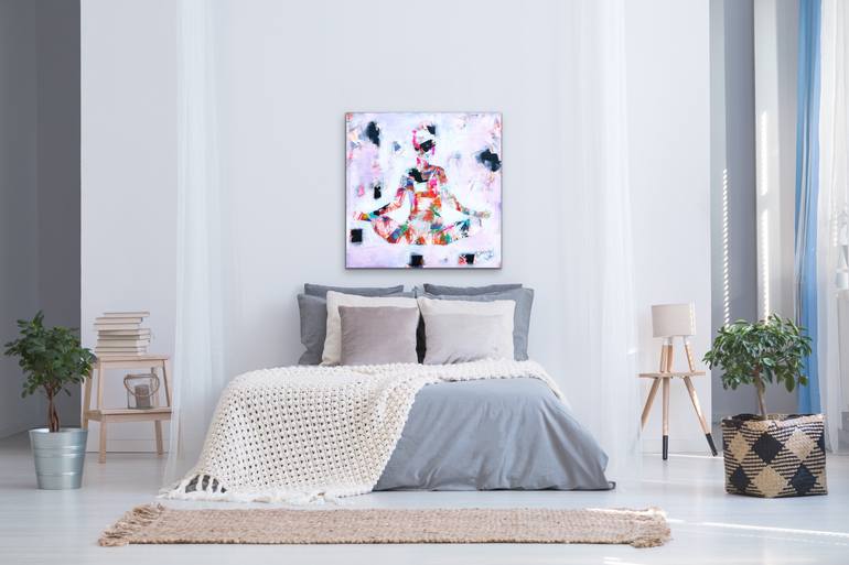 Original Abstract Expressionism Abstract Painting by Diana Linsse