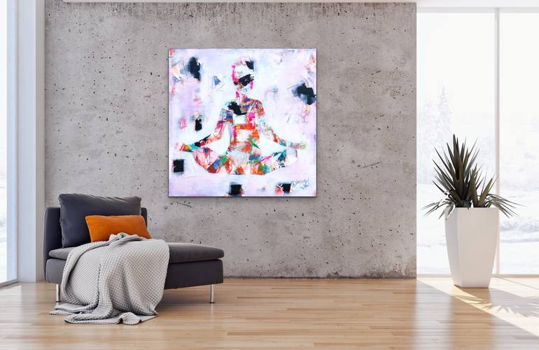 Original Abstract Expressionism Abstract Painting by Diana Linsse